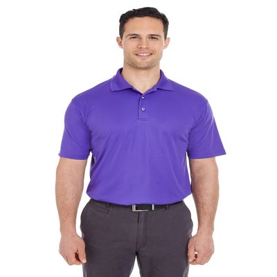 UltraClub Men's Cool & Dry Mesh Piqu Polo 2XL PURPLE