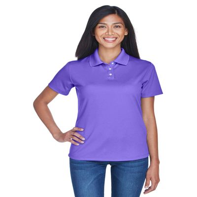 UltraClub Ladies' Cool & Dry Stain-Release Performance Polo 3XL PURPLE