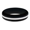 FLEX Ring - Womens Mens Black Silicone Ring - Changeable Color Bands - Many Colors - Safe, Durable, Everyday Wear Wedding Band - 1 Ring - Sizes 4-16 view 1