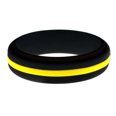FLEX Ring - Womens Mens Black Silicone Ring - Changeable Color Bands - Many Colors - Safe, Durable, Everyday Wear Wedding Band - 1 Ring - Sizes 4-16