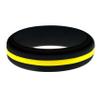 FLEX Ring - Womens Mens Black Silicone Ring - Changeable Color Bands - Many Colors - Safe, Durable, Everyday Wear Wedding Band - 1 Ring - Sizes 4-16 view 1