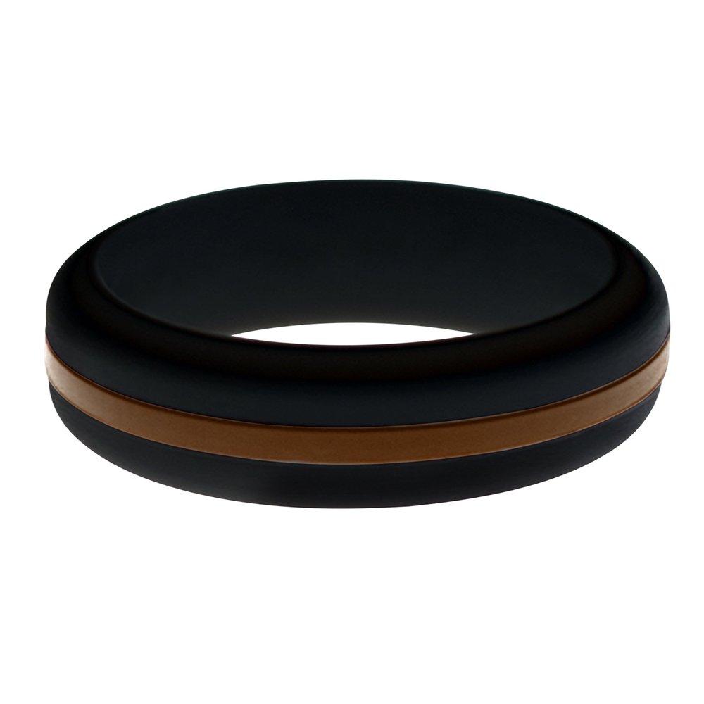 FLEX Ring - Womens Mens Black Silicone Ring - Changeable Color Bands - Many Colors - Safe, Durable, Everyday Wear Wedding Band - 1 Ring - Sizes 4-16