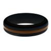 FLEX Ring - Womens Mens Black Silicone Ring - Changeable Color Bands - Many Colors - Safe, Durable, Everyday Wear Wedding Band - 1 Ring - Sizes 4-16 view 1