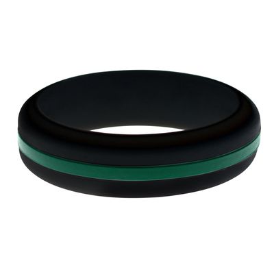 FLEX Ring - Womens Mens Black Silicone Ring - Changeable Color Bands - Many Colors - Safe, Durable, Everyday Wear Wedding Band - 1 Ring - Sizes 4-16