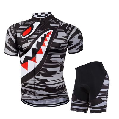 ZEROBIKE Men's Short Sleeve Cycling Jersey 3D Padded Shorts Sportswear Suit Set Breathable Quick Dry
