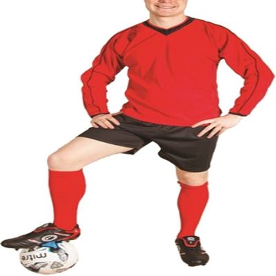 CARTA FB JERSEY ENGLAND + PIPING RED/BLACK-XXS(26-28'')