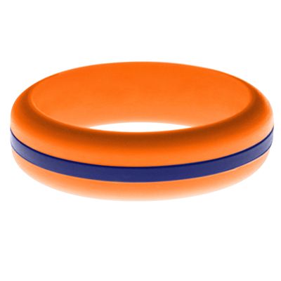 FLEX Ring - Womens Mens Orange Silicone Ring - Changeable Color Bands - Many Colors - Safe, Durable, Everyday Wear Wedding Band - 1 Ring - Sizes 4-16