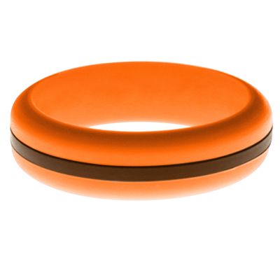 FLEX Ring - Womens Mens Orange Silicone Ring - Changeable Color Bands - Many Colors - Safe, Durable, Everyday Wear Wedding Band - 1 Ring - Sizes 4-16