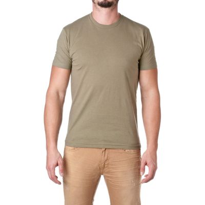 Premium Fitted Short-Sleeve Crew (3600) Light Olive, L