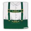 TOOLOUD Lederhosen Costume Green Micro Terry Sport Towel 11" x 18" All Over Print view 1