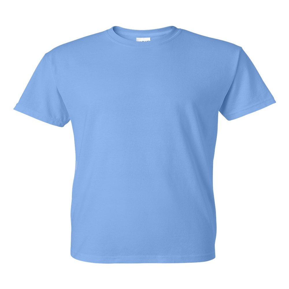 5.6 oz. 50/50 T-Shirt (G800) Carolina Blue, M (Pack of 12)