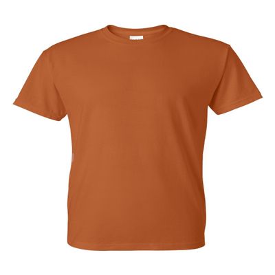 5.6 oz. 50/50 T-Shirt (G800) Texas Orange, M (Pack of 12)