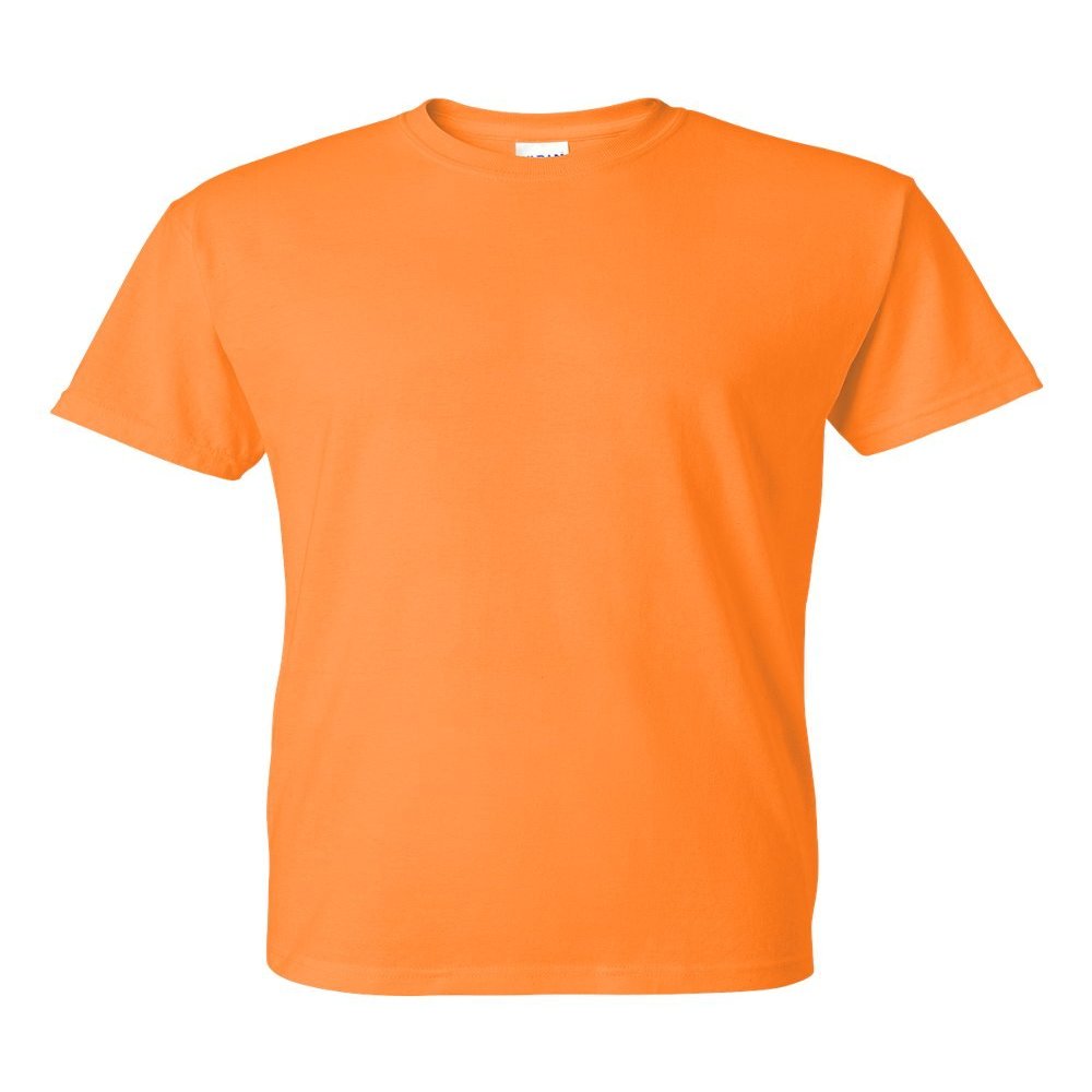 5.6 oz. 50/50 T-Shirt (G800) Tennessee Orange, L (Pack of 12)