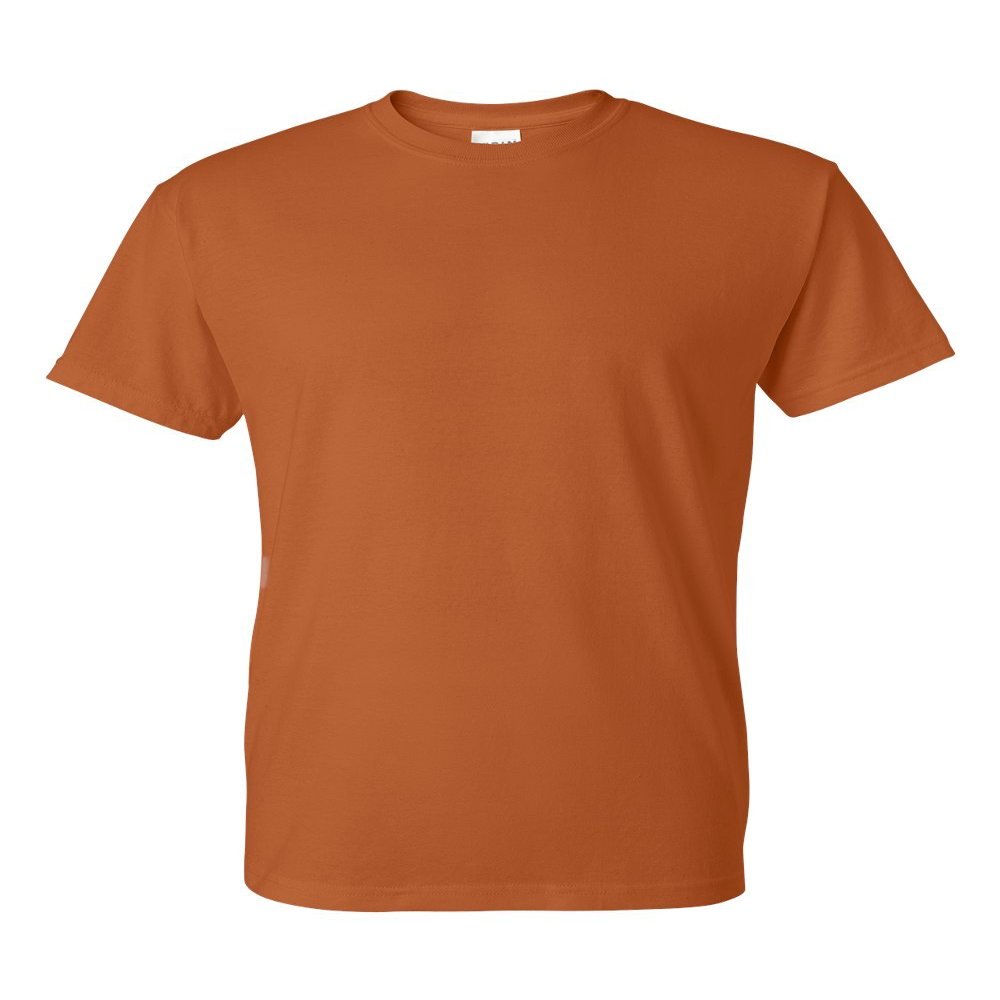 5.6 oz. 50/50 T-Shirt (G800) Texas Orange, 2XL (Pack of 12)