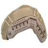 DLP Tactical Helmet Cover  Fits MICH ACH OPS-Core Fast & Similar Helmets  Ripstop Nylon with Hook and Loop Panels for Patches Chemlights Strobes NVG & ARC Rail Compatible (A-TACS FG) view 4
