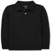 The Children's Place boys Single Long Sleeve Pique Polo, Black, Medium view 1