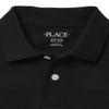The Children's Place boys Long Sleeve Pique School Uniform Polo Shirt, Black Single, X-Small US view 2