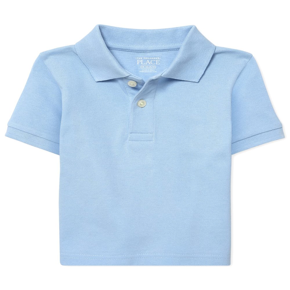 The Children's Place Baby Boys and Toddler Boys Short Sleeve Pique Polo, Brook, 5T