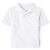The Children's Place Boys Short Sleeve Pique Polo,White Single,S (5/6) view 1