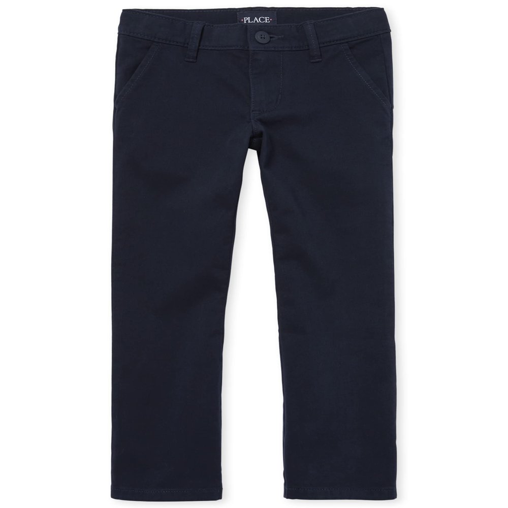 The Children's Place Girl's Bootcut Chino Pants, Tidal, 8