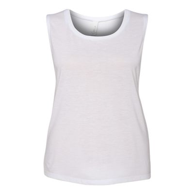 Bella Canvas Flowy Scoop Muscle Tank (B8803) White, 2XL