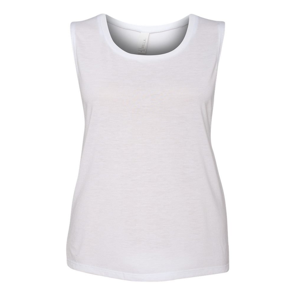 Bella Canvas Flowy Scoop Muscle Tank (B8803) White, 2XL