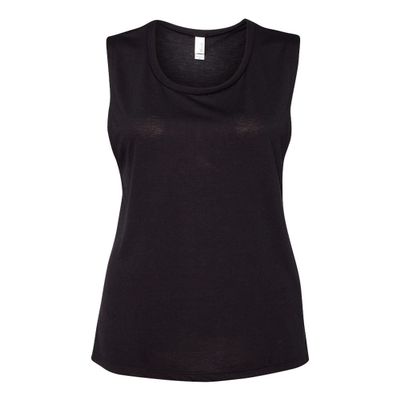 Bella Canvas Flowy Scoop Muscle Tank (B8803) Black, M