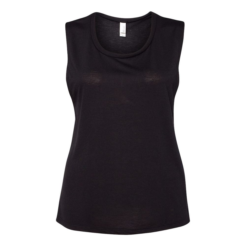 Bella Canvas Flowy Scoop Muscle Tank (B8803) Black, M