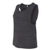 Bella Canvas Flowy Scoop Muscle Tank (B8803) Black Slub, S view 3