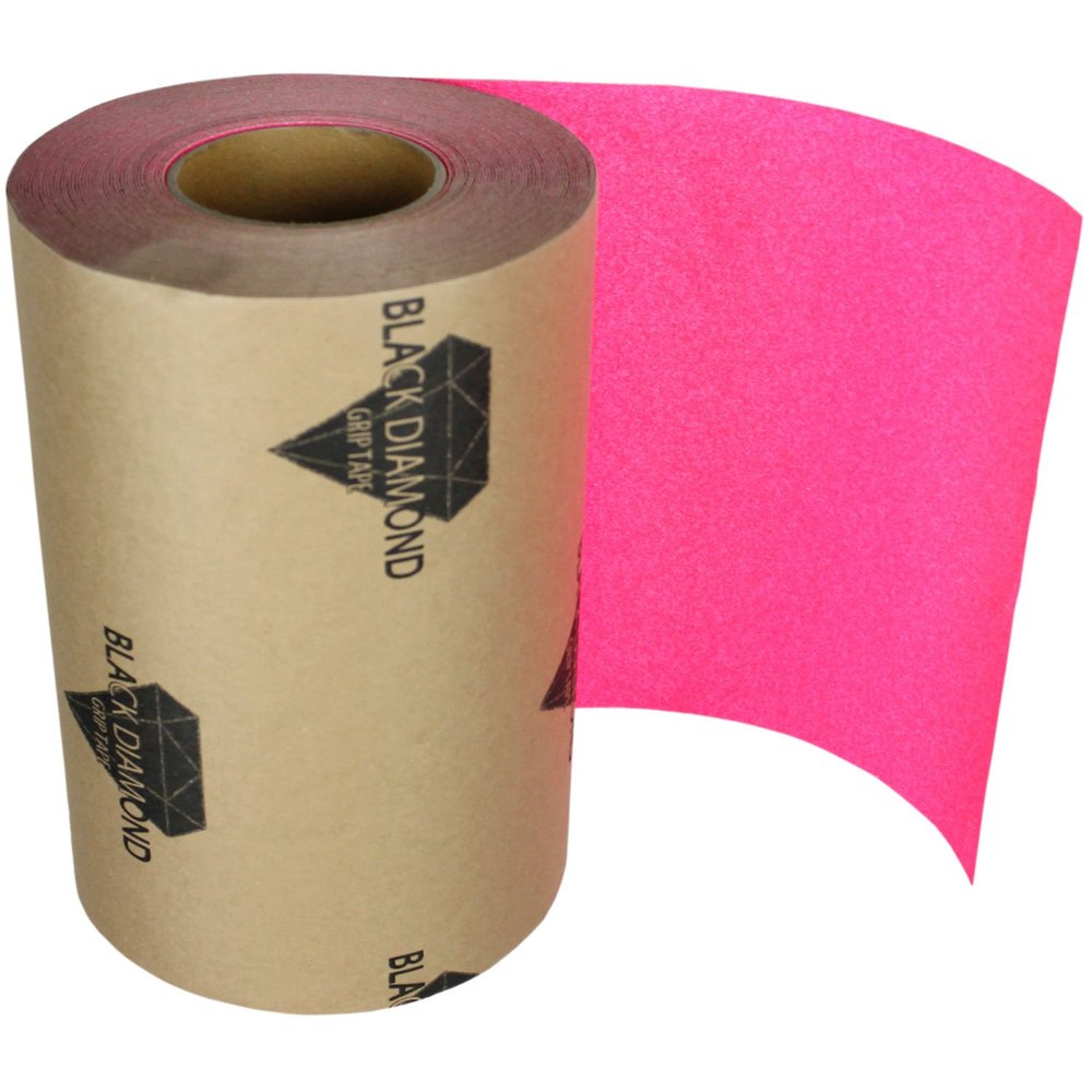 Black Diamond Grip Skateboard Longboard Griptape Roll, 10" x 60', Pink