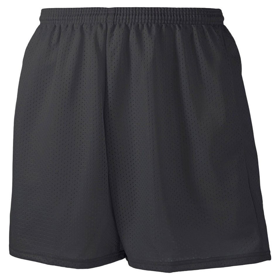 A4 Sprint 9" Lined Tricot Mesh Short N5296 - Graphite - Small