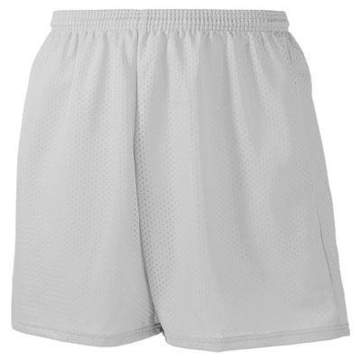 A4 Sprint 9" Lined Tricot Mesh Short N5296 - Silver - Large