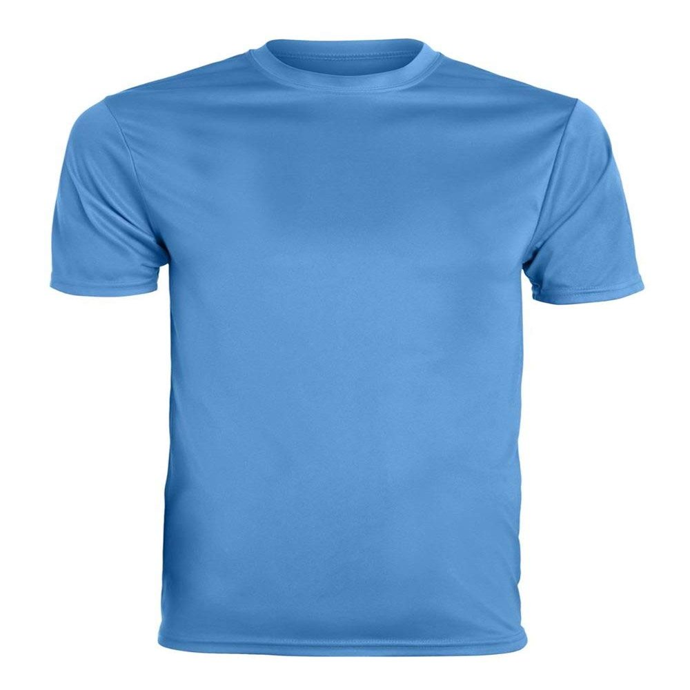 Augusta Polyester Wicking Knit T-Shirt, Columbia Blue, Large