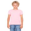 Bella Canvas Big Girl's Side Seamed Crewneck T-Shirt, Neon Pink, Small view 1