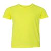 Bella Canvas Big Girl's Side Seamed Crewneck T-Shirt, Neon Yellow, Small view 1