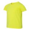 Bella Canvas Big Girl's Side Seamed Crewneck T-Shirt, Neon Yellow, Small view 2