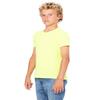Bella Canvas Big Girl's Side Seamed Crewneck T-Shirt, Neon Yellow, Small view 3