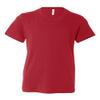 Bella Canvas Big Girl's Side Seamed Crewneck T-Shirt, Red, Large view 1
