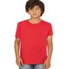 Bella Canvas Big Girl's Side Seamed Crewneck T-Shirt, Red, Large view 2