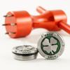 19th Hole Custom Shop 2 of 25g Deluxe Tour Style Weights for Scotty Cameron Putters + Wrench, Lucky Clover, Green (Red) view 1