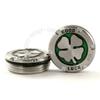 19th Hole Custom Shop 2 of 25g Deluxe Tour Style Weights for Scotty Cameron Putters + Wrench, Lucky Clover, Green (Red) view 2
