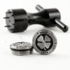 19th Hole Custom Shop 2 of 40g Deluxe Tour Style Weights for Scotty Cameron Putters + Wrench, Lucky Clover, Black (Black) view 1