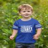 Tstars Straight Outta Preschool Graduation Funny Gift Toddler Jersey T-Shirt 4T Blue view 3