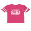 Tstars Straight Outta Preschool Graduation Funny Gift Toddler Jersey T-Shirt 3T Wow Pink view 1