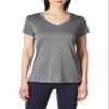 Hanes Women's Sport Performance V-Neck Tee, Ebony Heather, X-Large view 1