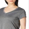 Hanes Women's Sport Performance V-Neck Tee, Ebony Heather, X-Large view 2