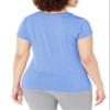 Hanes Women's Sport Performance V-Neck Tee, Awesome Blue Heather, XX-Large view 2