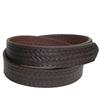 Boston Leather Men's Big & Tall Basketweave Mechanics Hook and Loop Belt, 60, Brown view 1