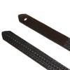 Boston Leather Men's Big & Tall Basketweave Mechanics Hook and Loop Belt, 60, Brown view 2
