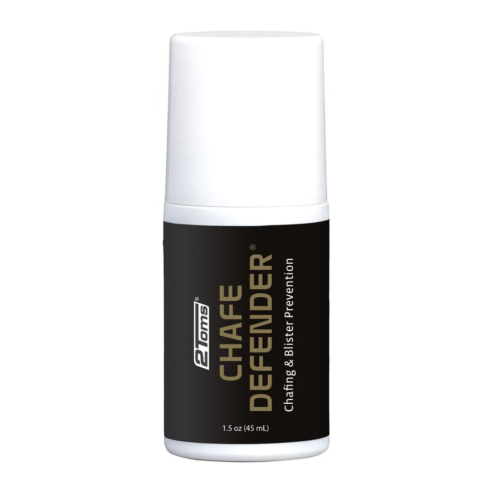 2Toms Chafe Defender, Military-Grade Anti-Chafe and Blister Prevention, All-Day Waterproof and Sweatproof Protection from Chafing and Skin Irritation, 1.5 Ounce Bottle